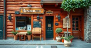 Ristorante italiano chiuso a Miami Beach con atmosfera nostalgica e colori caldi.